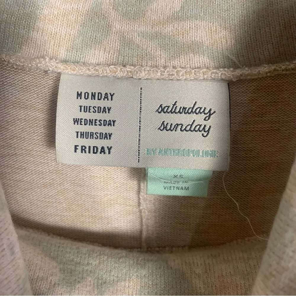 Anthropologie Saturday Sunday Soft Cozy Cowl Neck Floral Sweater Dress - Picture 6 of 14